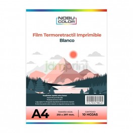 Film Termoretractil Blanco A4 10 hojas