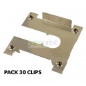 30 Clips para conexión a Tierra 35 x 35 x 7 mm. para panel solar