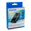 Adaptador Capturadora de video HDMI a USB 2.0 Philco