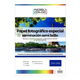 Papel Foto Semi Brillo A3 200 grs. 20 hojas