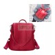 Mochila mujer ecoCuero antirrobo Rojo 10L