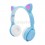 Audífonos Bluetooth para niños M6 cat ear - colores a elección